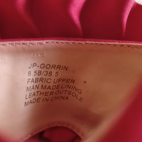 Jessica Simpson Gorrin Red Micro Suede Ruffled Slide Shoe ** SZ 8.5 - Picture 7 of 9